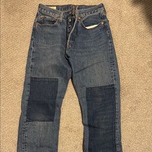 Levi’s Straight-Leg Jeans with Knee Patches